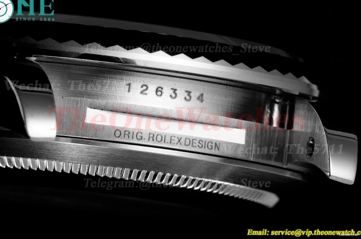 126334 GMF 41mm SS VR3235 Textured Green SS Datejust Dial 0214